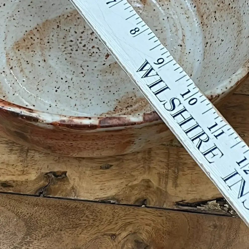Vintage Handmade Studio Art Pottery Ceramic Bowl 10.25